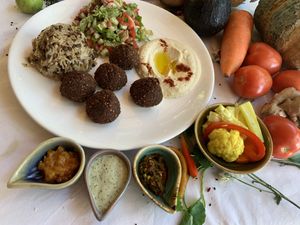 Falafel plate   at Way Nam in Koh Phangan