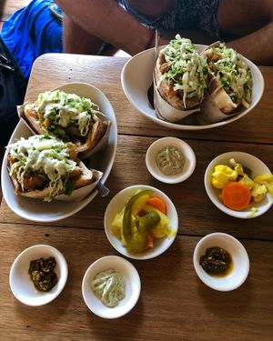 2 cauliflower shawarma  at Way Nam in Koh Phangan