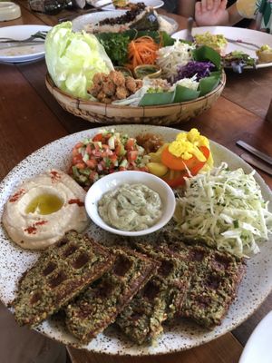 Fawlafel waffles   at Way Nam in Koh Phangan