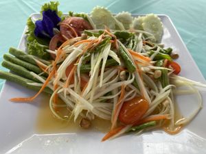 Vegan som tam   at Phen's Restaurant in Phuket