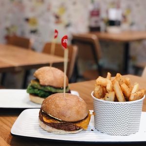 New ‘Vegan Cheeseburger 2.0’, made with ‘beyond meat’. at Grill'd in Frankston