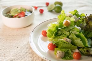 Yummy salad  at Weangboon in Lampang