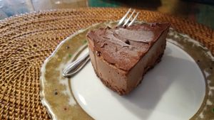 chocolate cake at Asaba Art Cafe in Yokohama