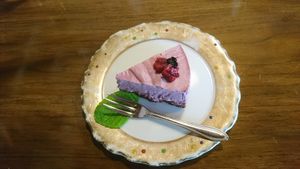 Raw vegan cake at Asaba Art Cafe in Yokohama