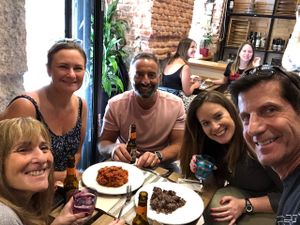 Fabulous time and new friends!! Food was amazing!! at Madrid Vegan Tours in Madrid