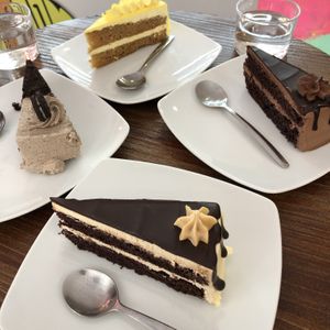 Delicious highlights from the Madrid Vegan Walking tour: vegan cakes! at Madrid Vegan Tours in Madrid