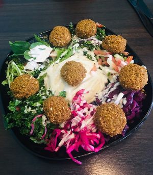  Falafel plate at Nord Falafel in Copenhagen