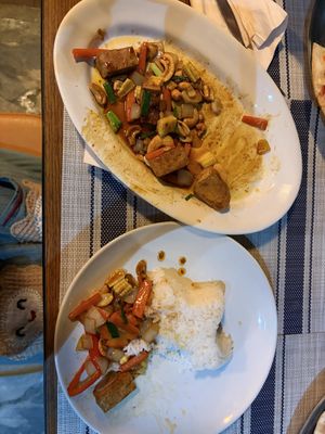 stir fried with cashew nut (sorry I already ate)  at Chalita in Krabi