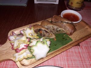Veggie spring rolls at Chalita in Krabi