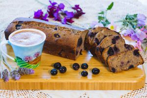 banana bluberry gluten free cake at Makom in Yahad