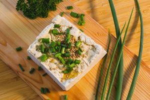 home made organic tofu at Makom in Yahad