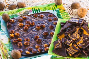 Home made vegan chocolate at Makom in Yahad