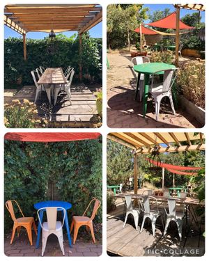 Outdoor dining is beautiful !  at Terra Veg in Klamath Falls