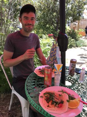 Shawarma plate at Terra Veg in Klamath Falls