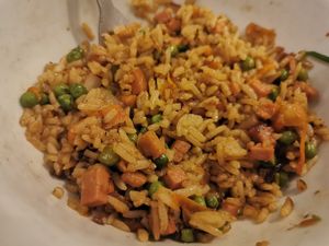 Smoked pork at La Cantine Viêtgétarienne in Bordeaux