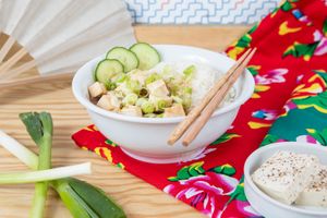Tofu Caramel at La Cantine Viêtgétarienne in Bordeaux