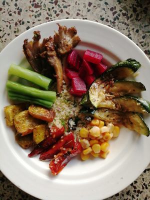 Buddha bowl at Sprout in Kathmandu