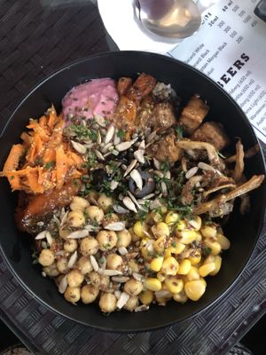 Buddha bowl at Sprout in Kathmandu