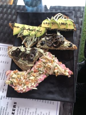 Toast platter  at Sprout in Kathmandu