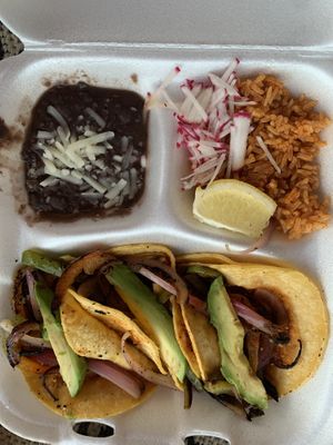 Veggie tacos at Conrad's Mexican Grill in San Pedro