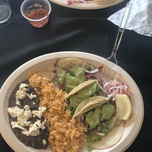 Vegan Fajitos Tacos at Conrad's Mexican Grill in San Pedro