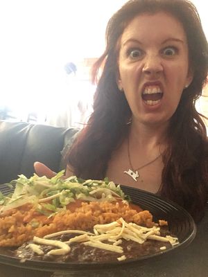  Vegan enchiladas! 👏🏻👏🏻👏🏻 at Conrad's Mexican Grill in San Pedro