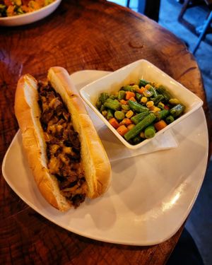Vegan Cheesesteak at Dewey Beer Co in Dewey Beach