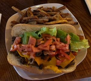 Vegan Cheesesteak with Fries   at Dewey Beer Co in Dewey Beach