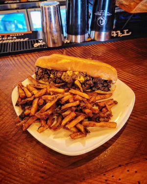 Vegan Cheesesteak at Dewey Beer Co in Dewey Beach