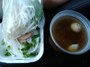 #26 Vegan Beef Pho $10.81: Large enough for two. Pretty good, we really enjoyed the broth, but the noodles and herbs were not fresh. at Di Lac Cuisine in San Jose