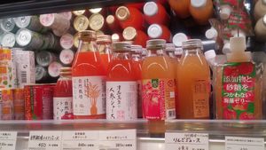 juices at Shizen Shokuhin F&F in Kawasaki