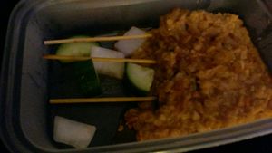 Vegan chicken satay skewers at Kuala Lumpur Café in Leeds