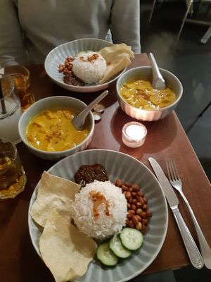 Nyonya lime curry with tofu at Kuala Lumpur Café in Leeds