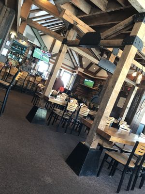 lots of tables inside  at The Junction in Snowshoe
