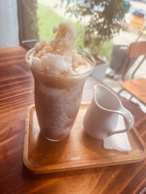 Coconut iced coffee nice and strong loved it at The Hideout Cafe in Da Nang