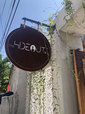 Lies in an alleyway  at The Hideout Cafe in Da Nang