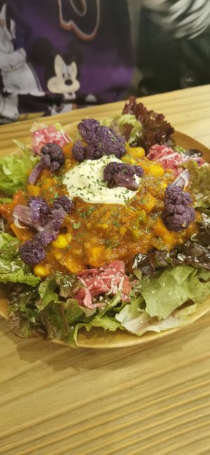 Taco rice at Cocowell Cafe in Osaka