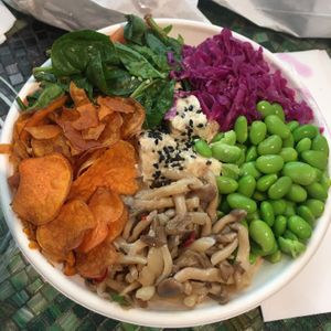 Vegan bowl at Poked in North Ryde