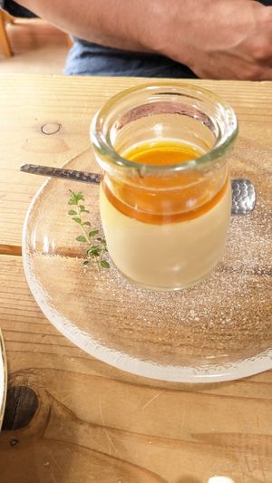 Purin at Shoji Cafe Sora in Takamatsu