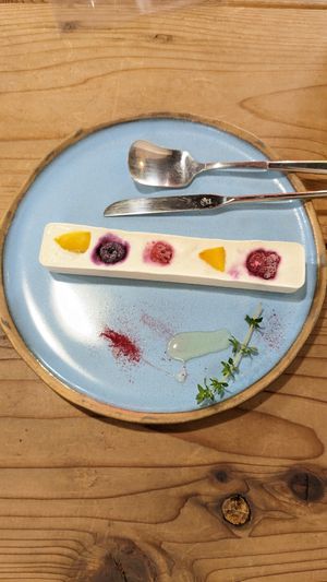 Coconut cheesecake (frozen dessert) at Shoji Cafe Sora in Takamatsu