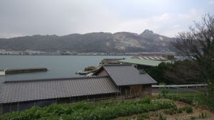 View from out the front of the cafe at Shoji Cafe Sora in Takamatsu
