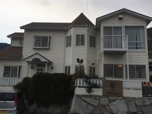 Watch for this building on the left as you drive up the coast. at Shoji Cafe Sora in Takamatsu