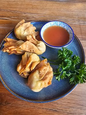 Vegan wontons 😍 at Madame Tâm City in Aachen