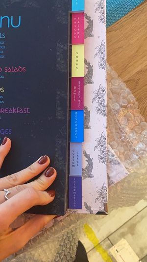 English menu at Healthy Conscience in St Petersburg