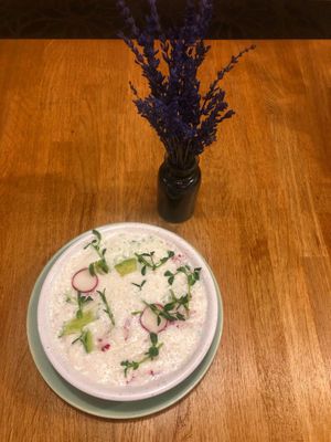 They call it Okroshka!!!! at Healthy Conscience in St Petersburg