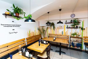 inside of the cafe at Healthy Conscience in St Petersburg