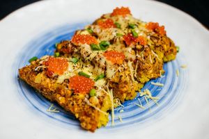 sushi-pizza at Healthy Conscience in St Petersburg