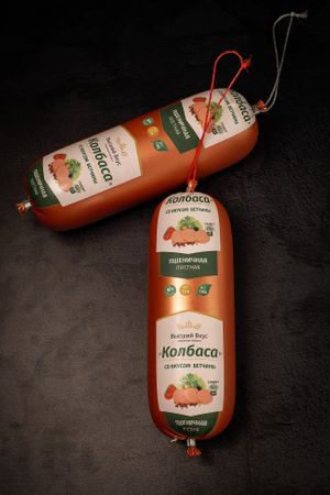 vegan-"kolbasa" at Healthy Conscience in St Petersburg