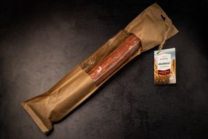 vegan- "kolbasa" at Healthy Conscience in St Petersburg