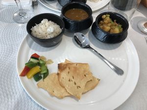 Prato do dia at Atithi Indian Vegetarian Restaurant in Lisbon